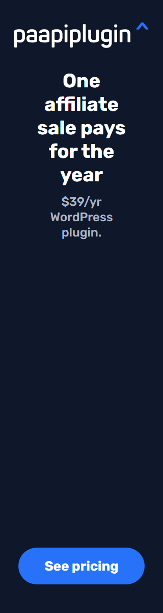 PaapiPlugin 160x600 wide skyscraper, math variant: One affiliate sale pays for the year