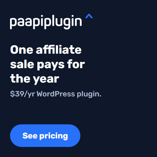 PaapiPlugin 250x250 square, math variant: One affiliate sale pays for the year